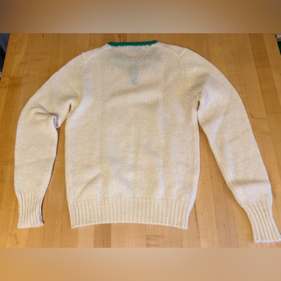 Vintage L.L. Bean 1980s cottage core 100% wool embroidered knit 🍓sweater Size 34 - Picture 7 of 9